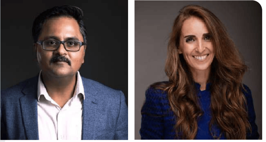 Founders Vivek Tripathi, Co-Founder and CEO Jessica Scopacasa, Co-Founder and CMO